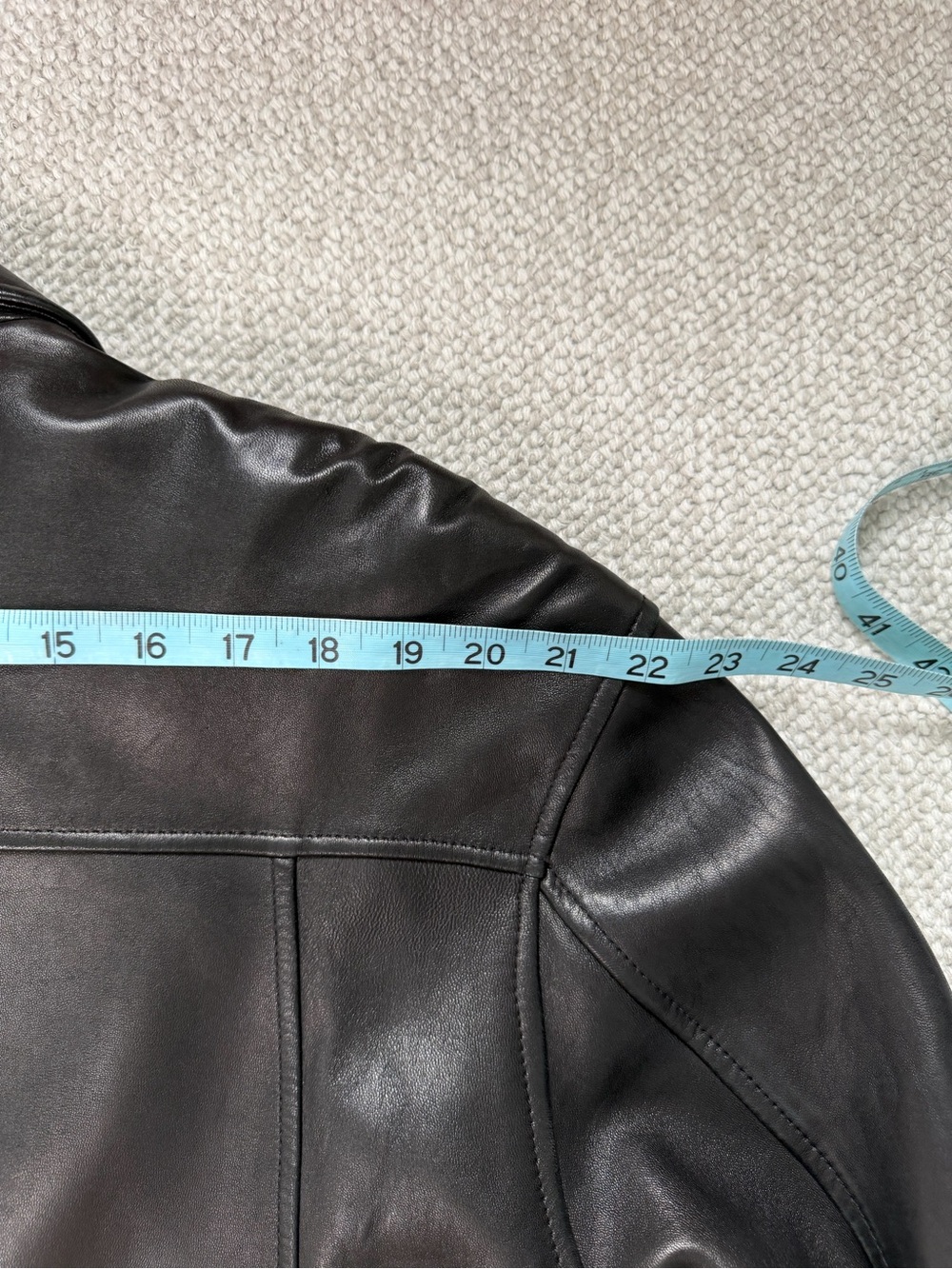 Murano XL Black Genuine Lambskin Leather Jacket 90s Y2K - Picture 11 of 14